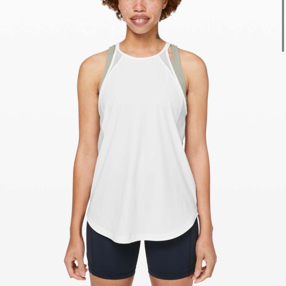 Lululemon Run Off Route Tank In White
